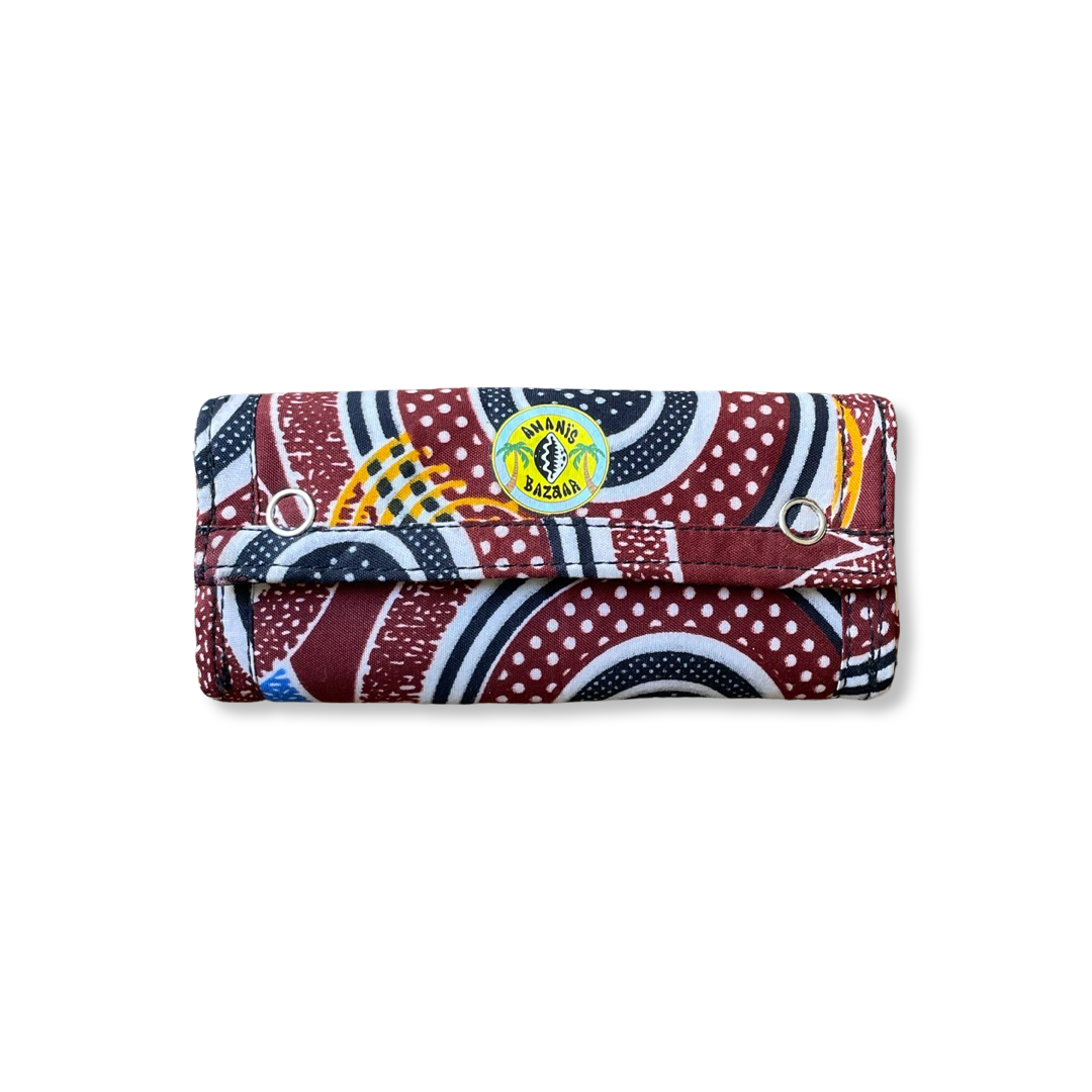 Tabaktasche Rot / Weiss / Schwarz / Blau