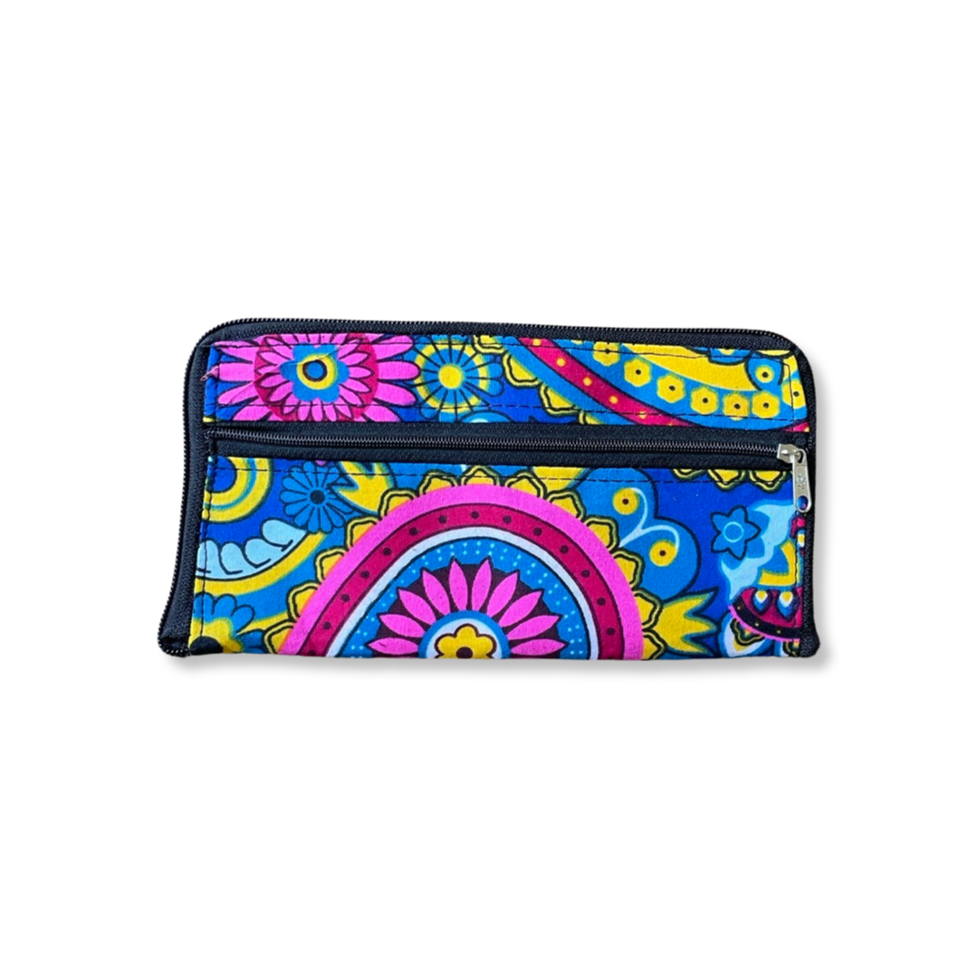 Faltbare Tasche pink / blau / gelb
