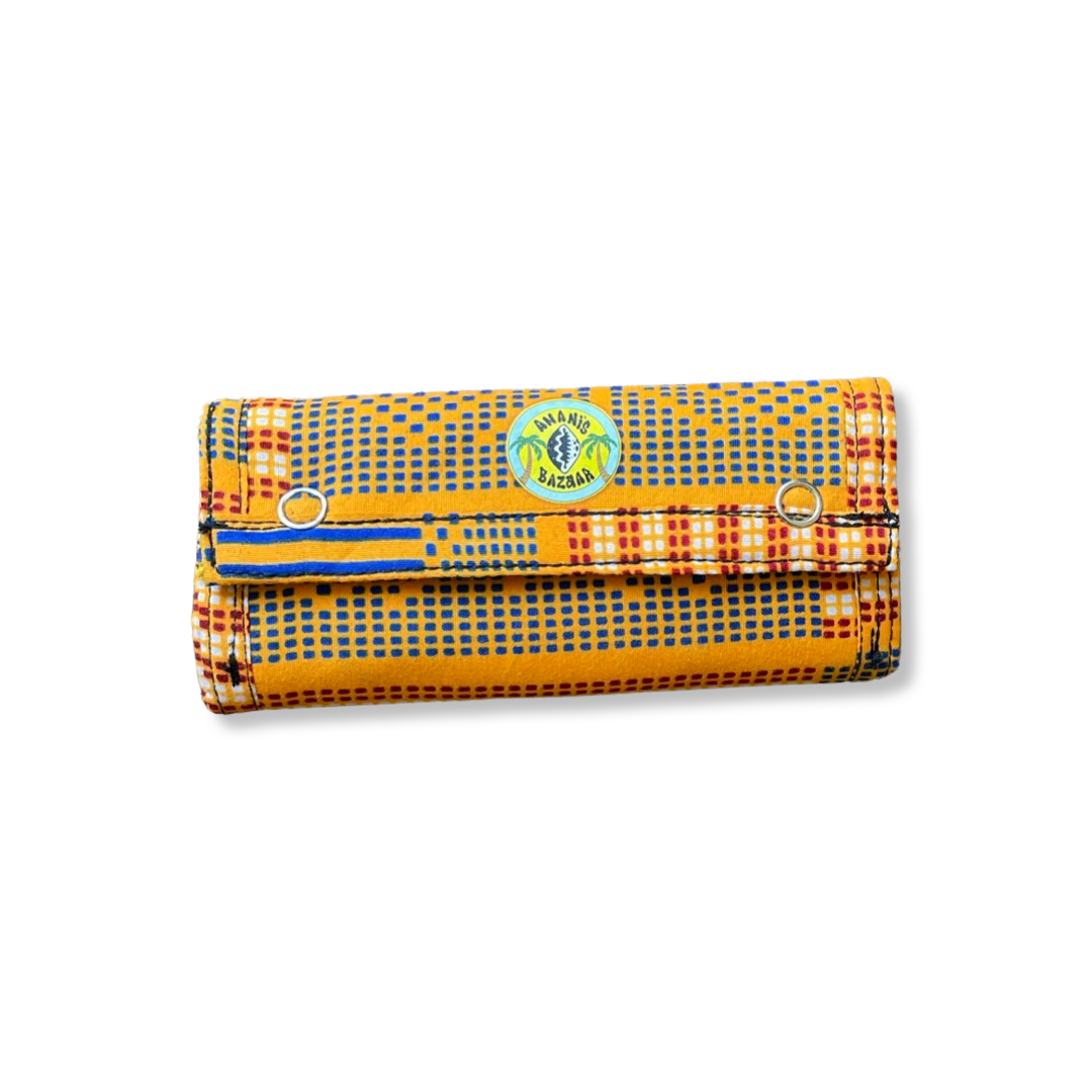 Tabaktasche Orange / Blau / Gelb /