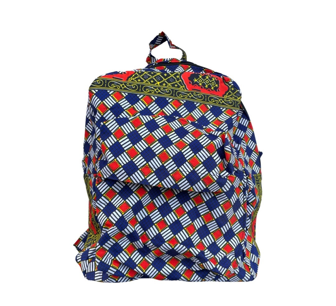 Rucksack Blau / Rot / Weiss