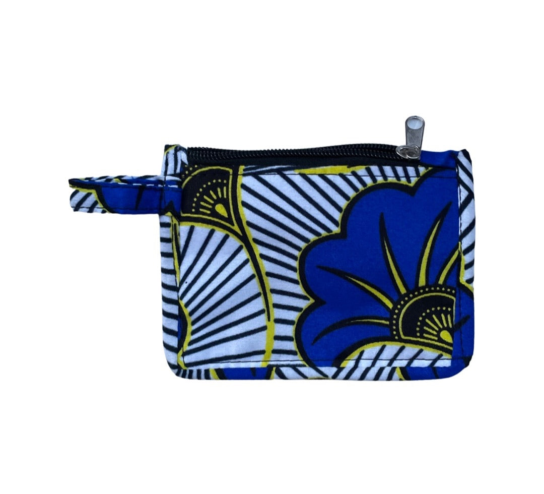 Portemonnaie Flowers Blau