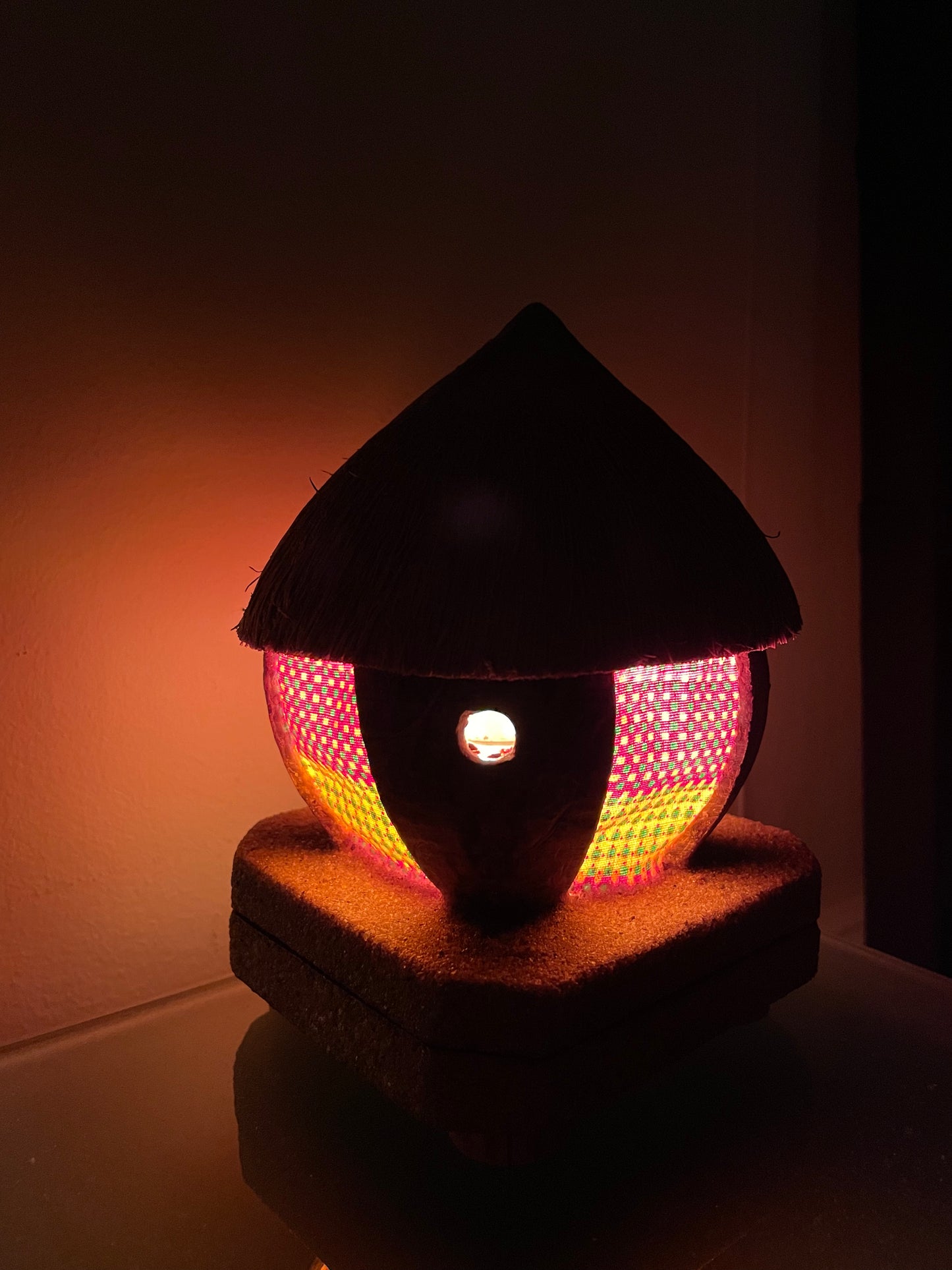 Kokosnuss-Lampe