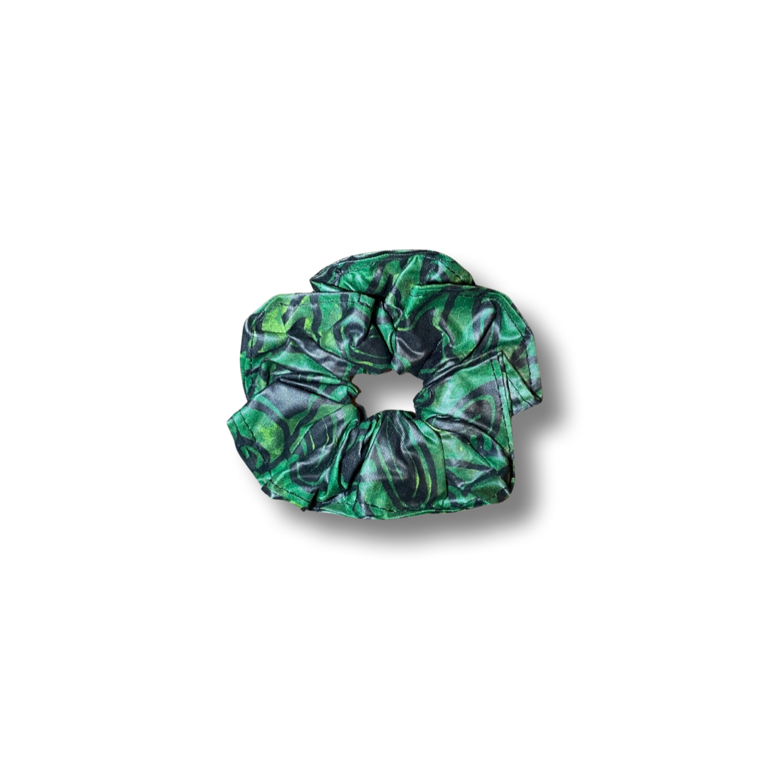 Scrunchie (Haargummi) Grün / Schwarz