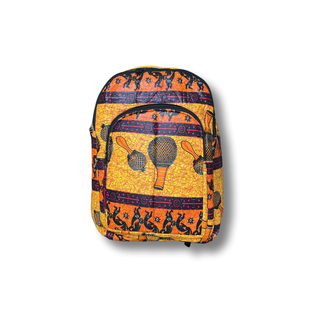 Rucksack Orange / Rot / Schwarz