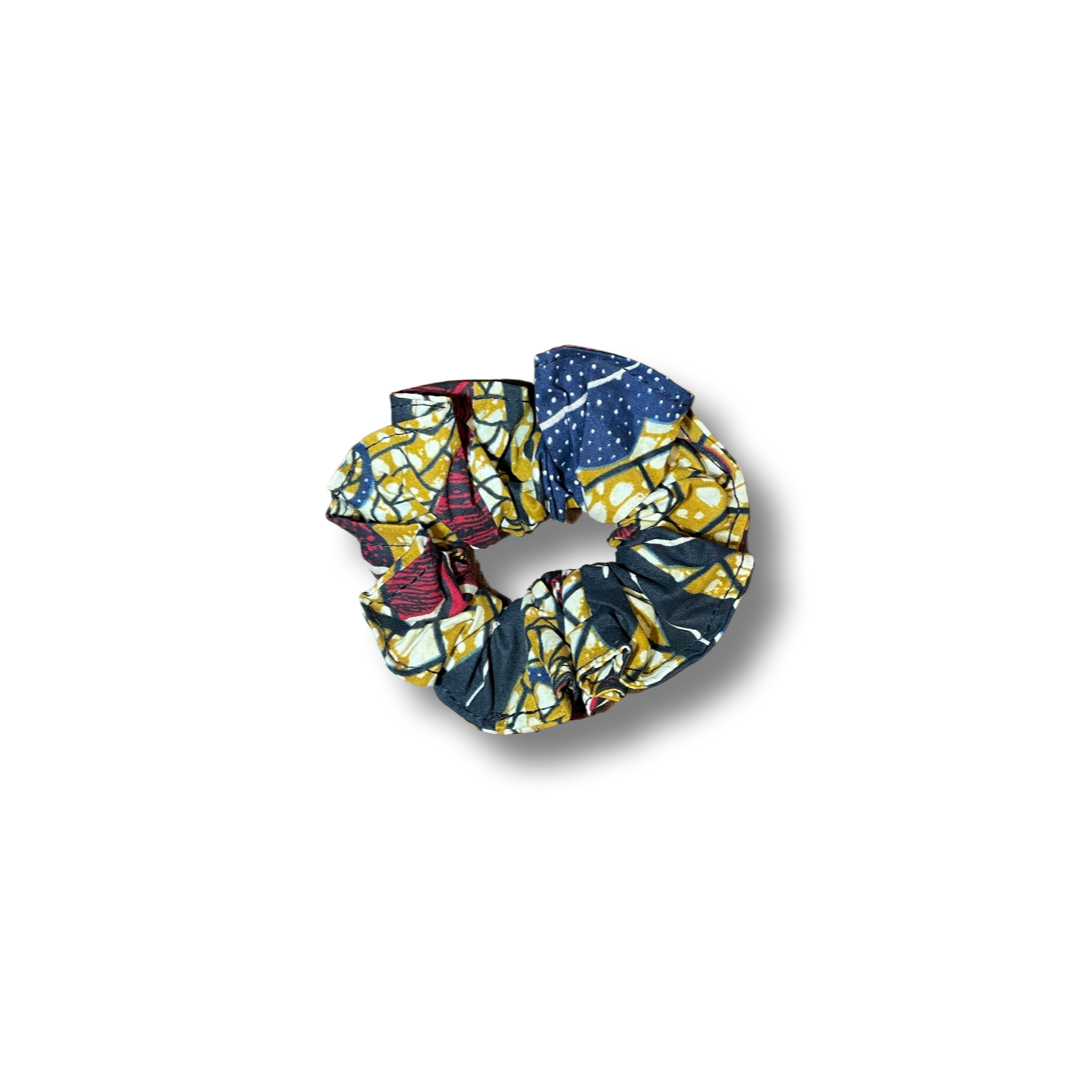 Scrunchie (Haargummi) Blau / Schwarz / Weiß / Rot / Braun
