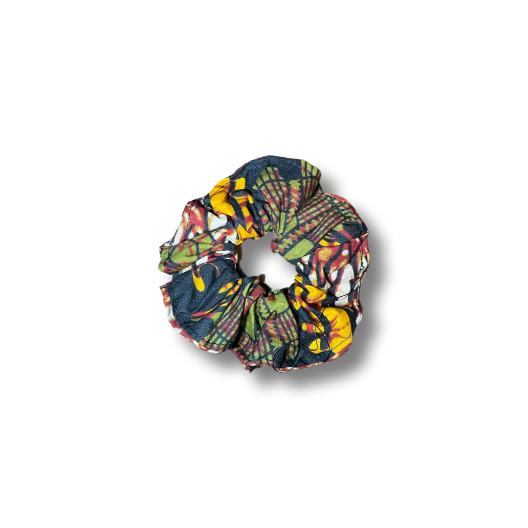 Scrunchie (Haargummi) Gelb / Rot / Schwarz / Weiß / Grün