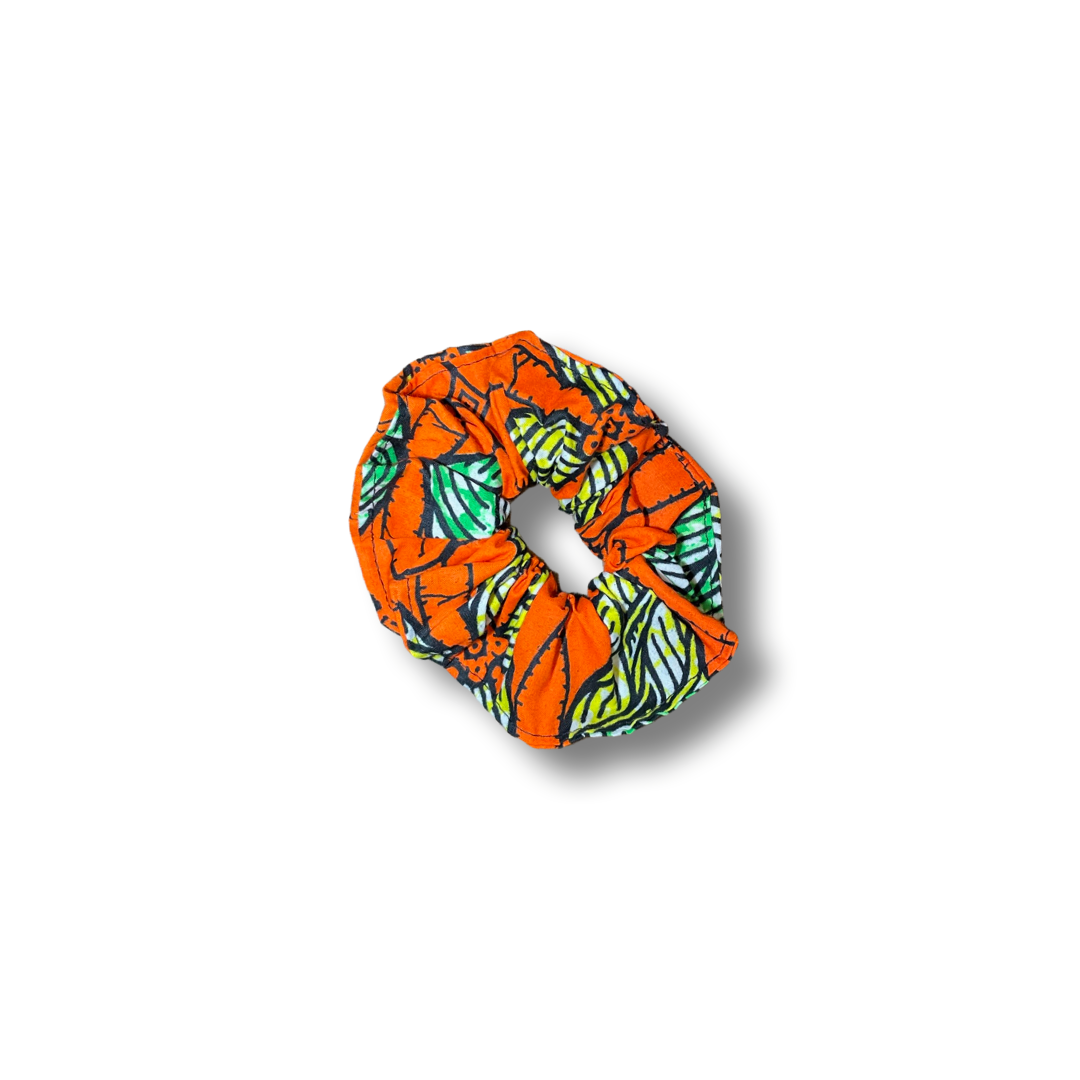 Scrunchie (Haargummi) Orange / Gelb / Grün / Schwarz