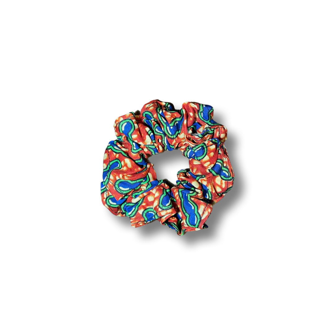 Scrunchie (Haargummi) Rot / Blau / Grün
