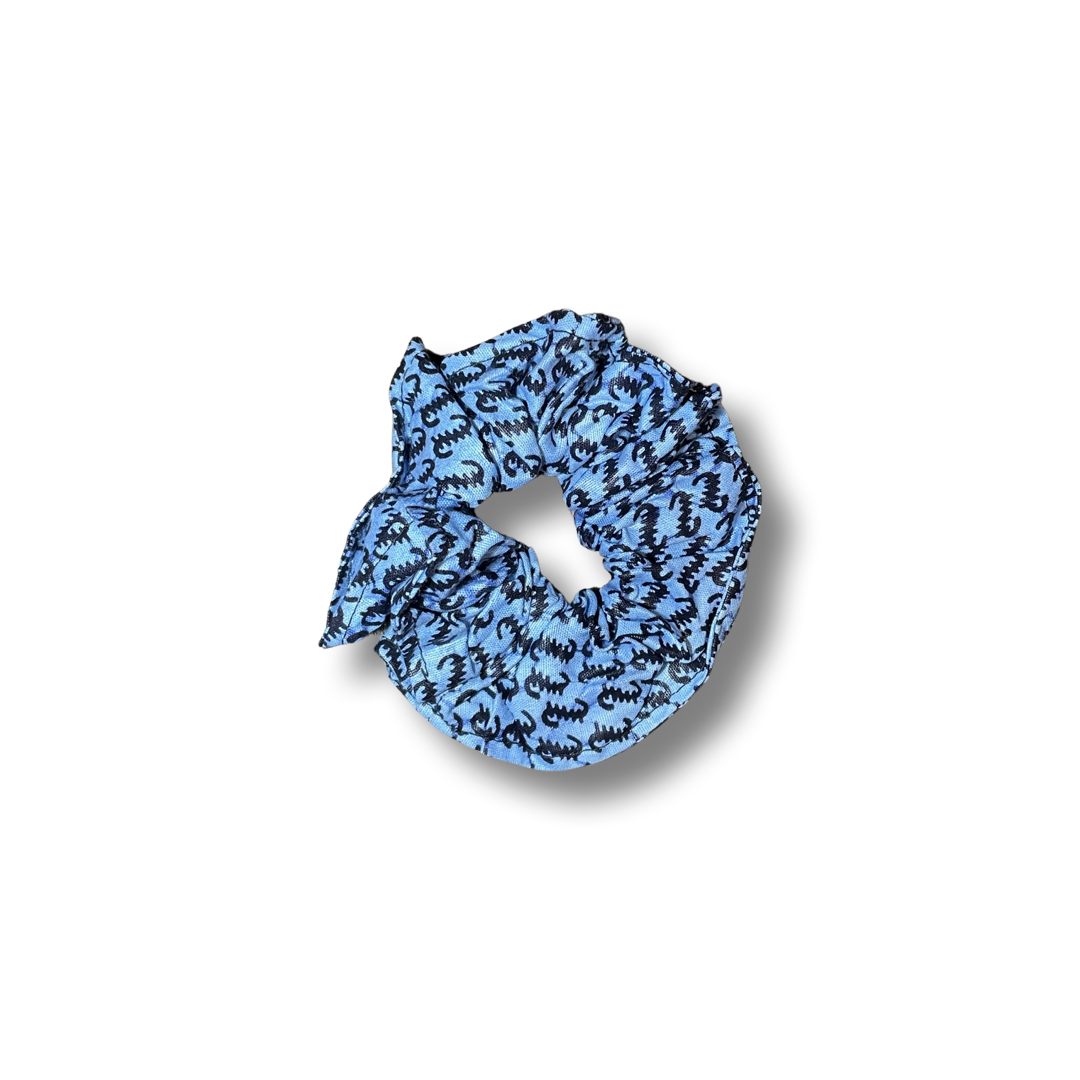 Scrunchie (Haargummi) Blau / Schwarz
