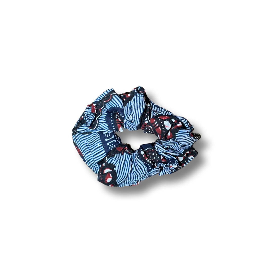 Scrunchie (Haargummi) Rot / Weiß / Blau / Schwarz