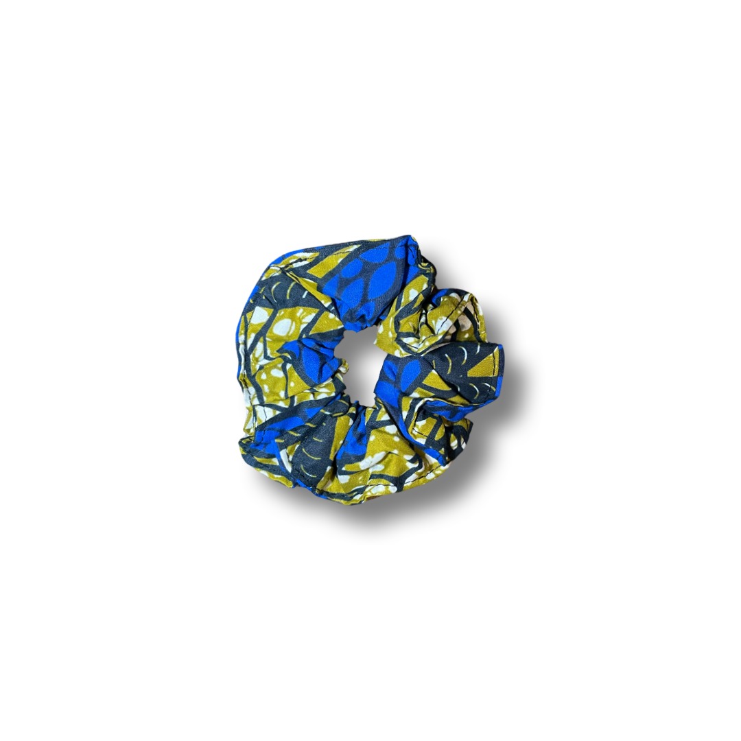Scrunchie (Haargummi) Blau / Grün