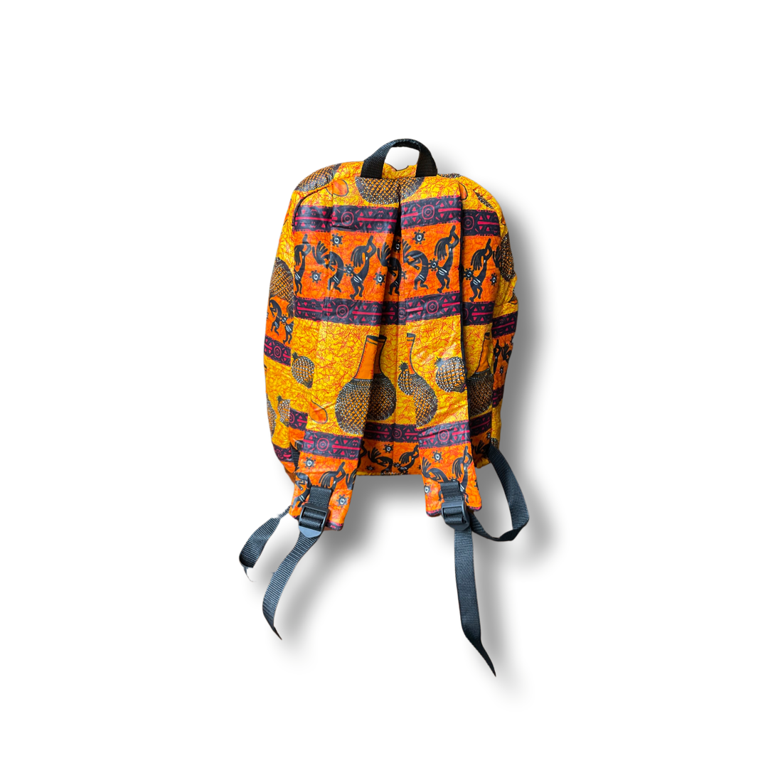 Rucksack Orange / Rot / Schwarz