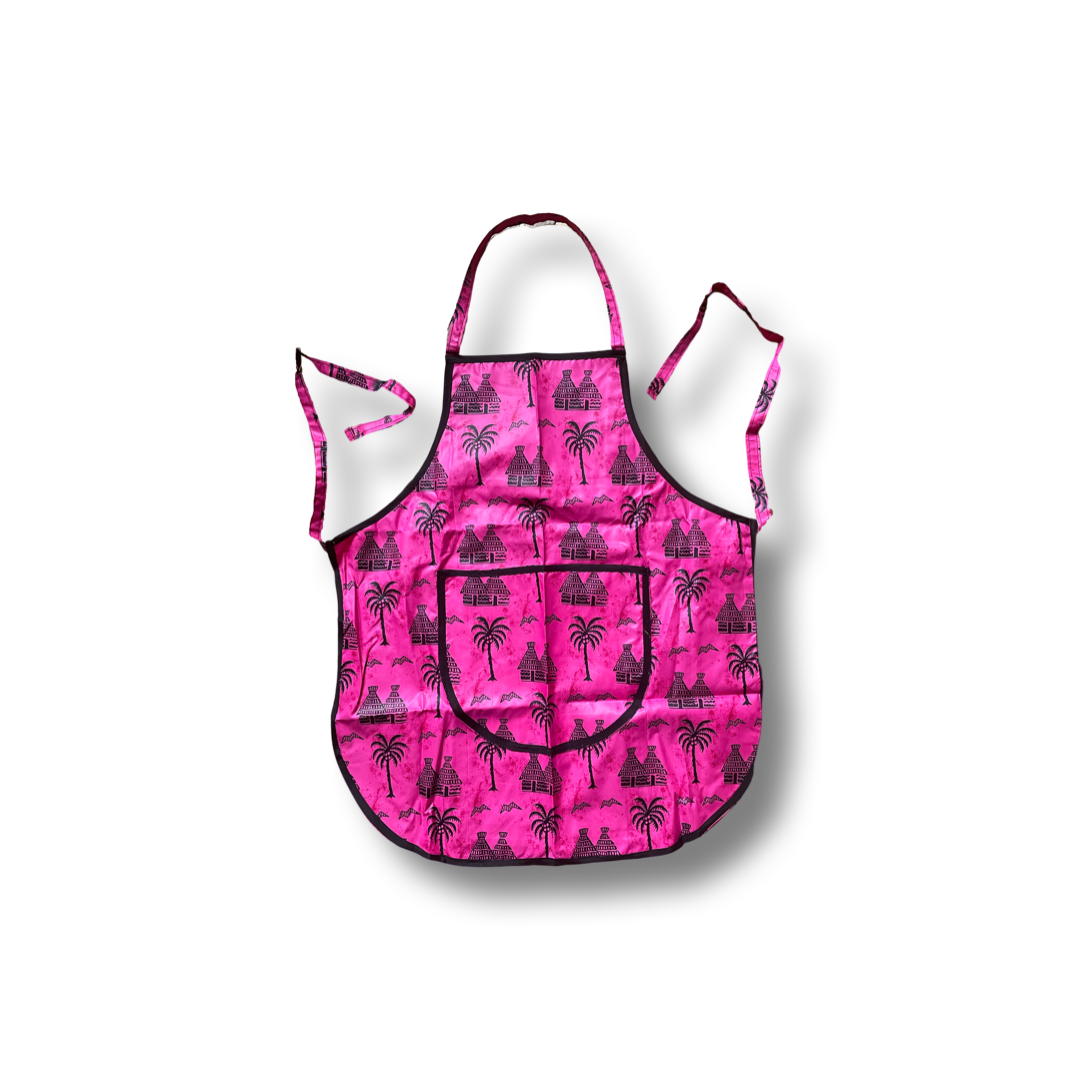 Schürze Pink / Schwarz