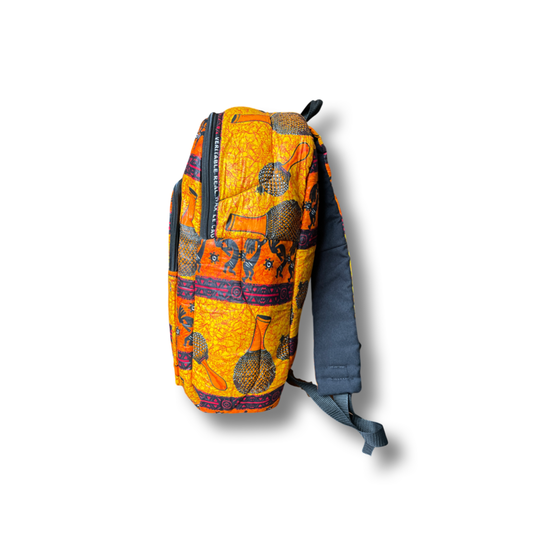 Rucksack Orange / Rot / Schwarz