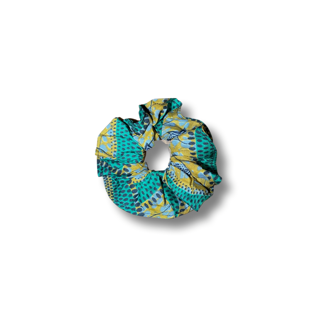 Scrunchie (Haargummi) Türkis / Blau / Braun / Schwarz