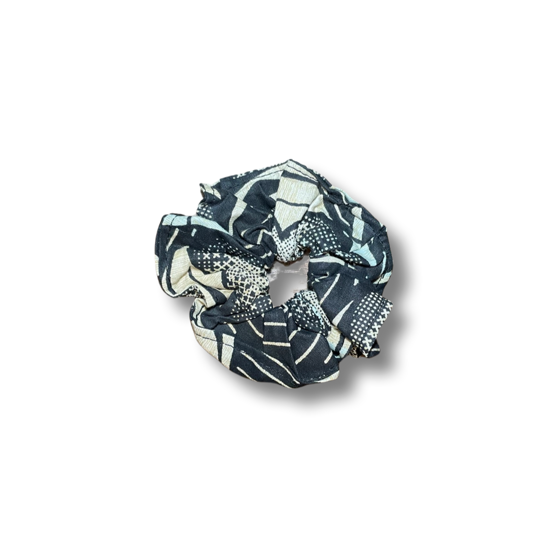 Scrunchie (Haargummi) Schwarz / Weiß