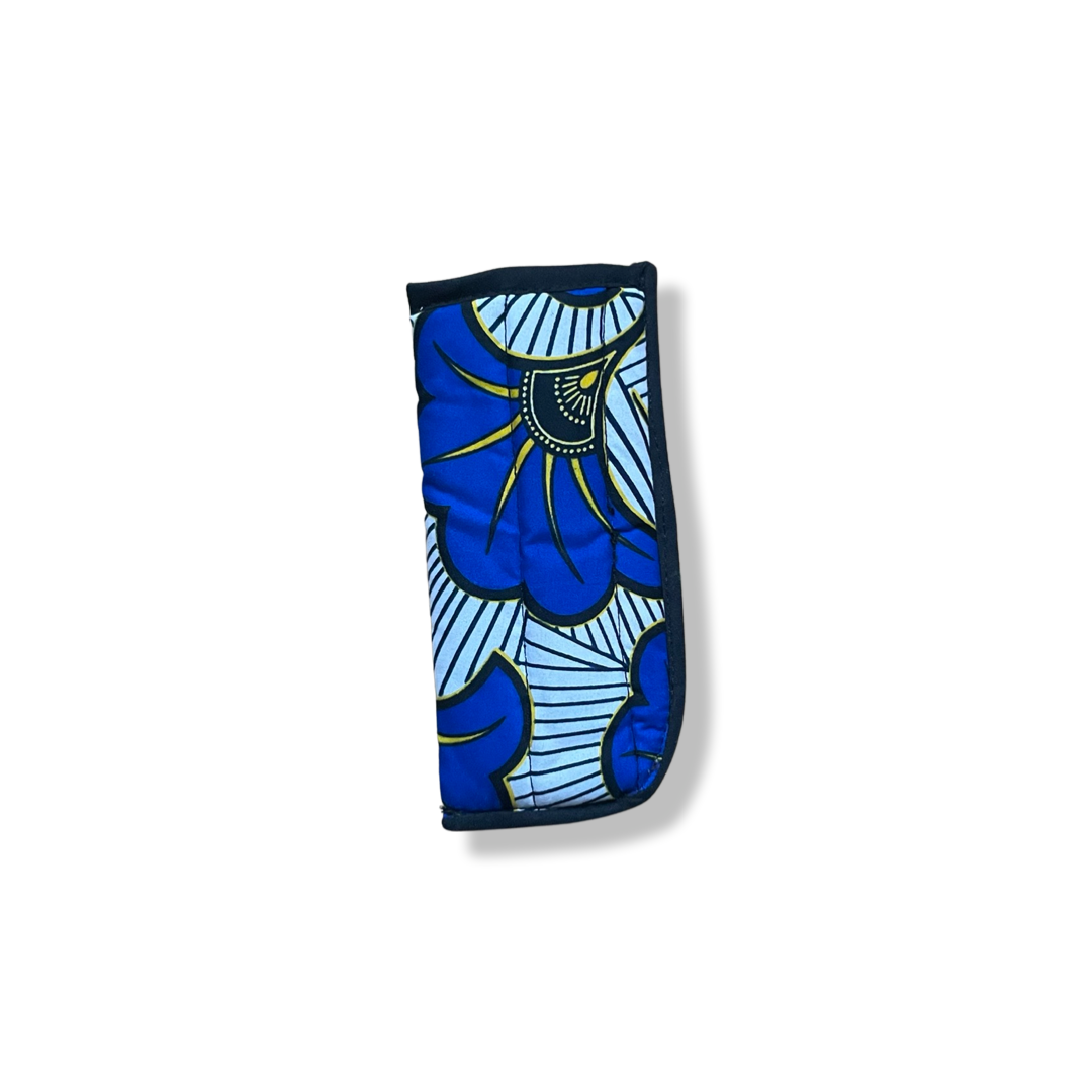 Brillenetui Blau / Gelb / Weiß / Schwarz