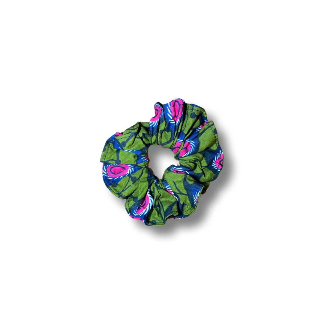 Scrunchie (Haargummi) Blau / Grün / Violett