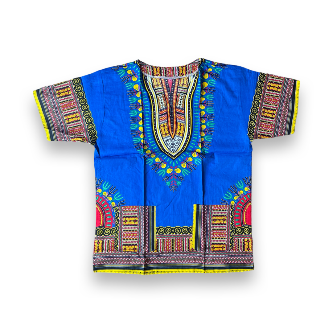 Dashiki Blau / Gelb / Schwarz / Grün / Rot / Weiss