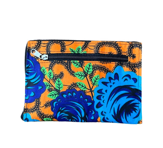 Portemonnaie Orange / Blau / Grün