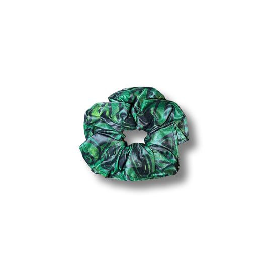 Scrunchie (Haargummi) Grün / Schwarz