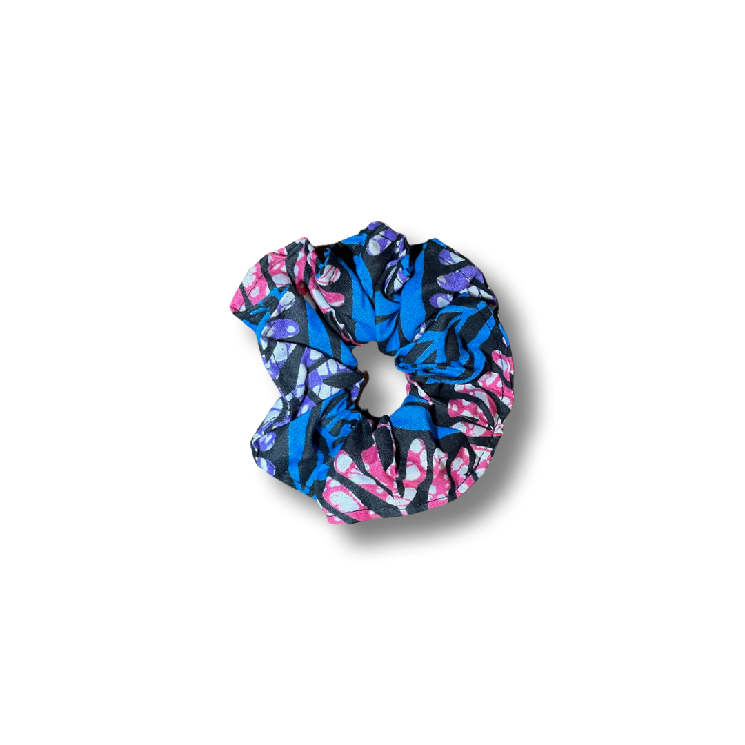 Scrunchie (Haargummi) Blau / Pink / Schwarz / Weiß