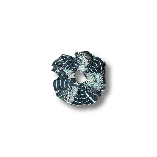 Scrunchie (Haargummi) Schwarz / Weiß