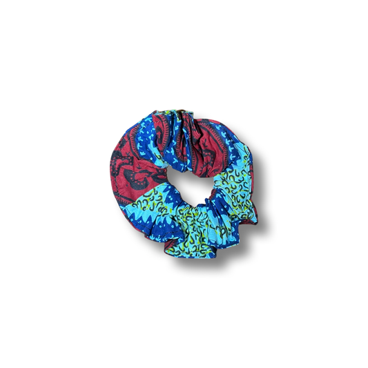 Scrunchie (Haargummi) Rot / Blau / Grün